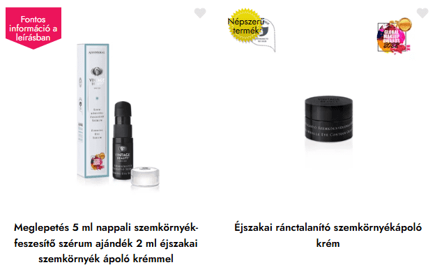 szemkörnyékápolók